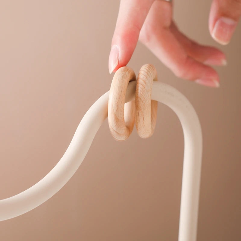 Baby Toy Silicone Educational Toys Infant Montessori Toy Teething Track Maze Wooden Roller Coaster Bead Baby Accessory Teether